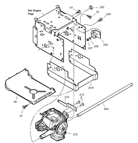Hydro Drive Diagram and Parts List for 629909X64B 2003 Briggs and Stratton Snow Blower